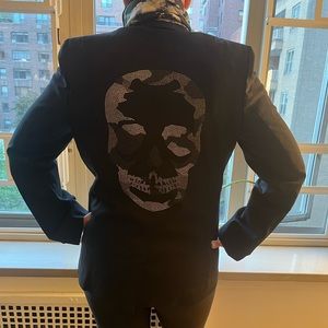 Zadig&Voltaire. Brand new with tags. Size 38 Studded Black and Silver skull.